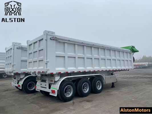 3 Axle Dump Trailer with Tarpaulin for Zambia – Factory Price